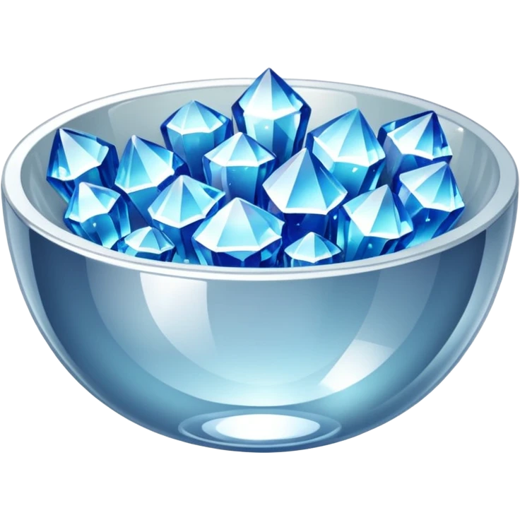 a bowl of blinged crystal emoji