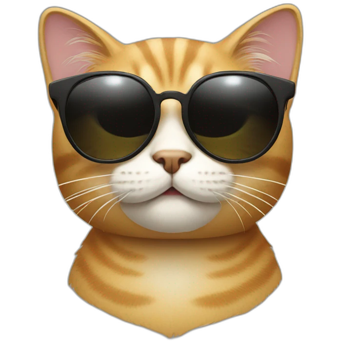 Cat with sunglasses emoji