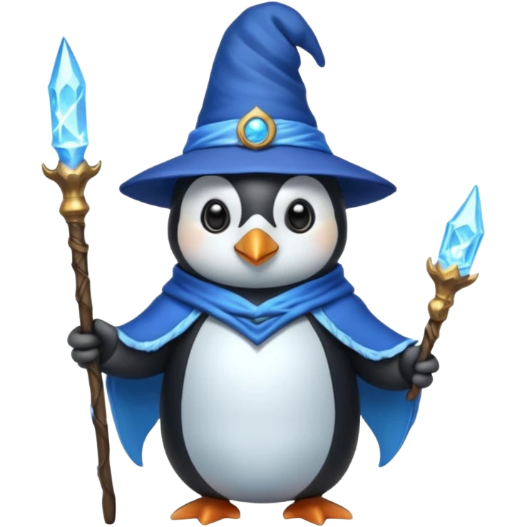 Penguin Wizard emoji