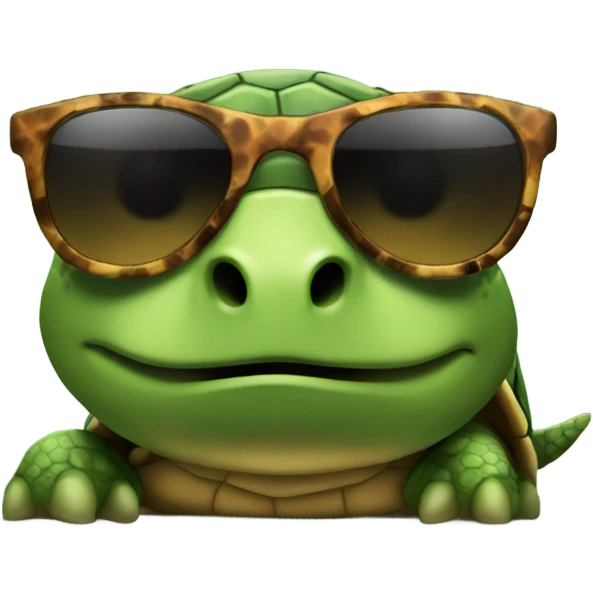 Turtle with shades emoji