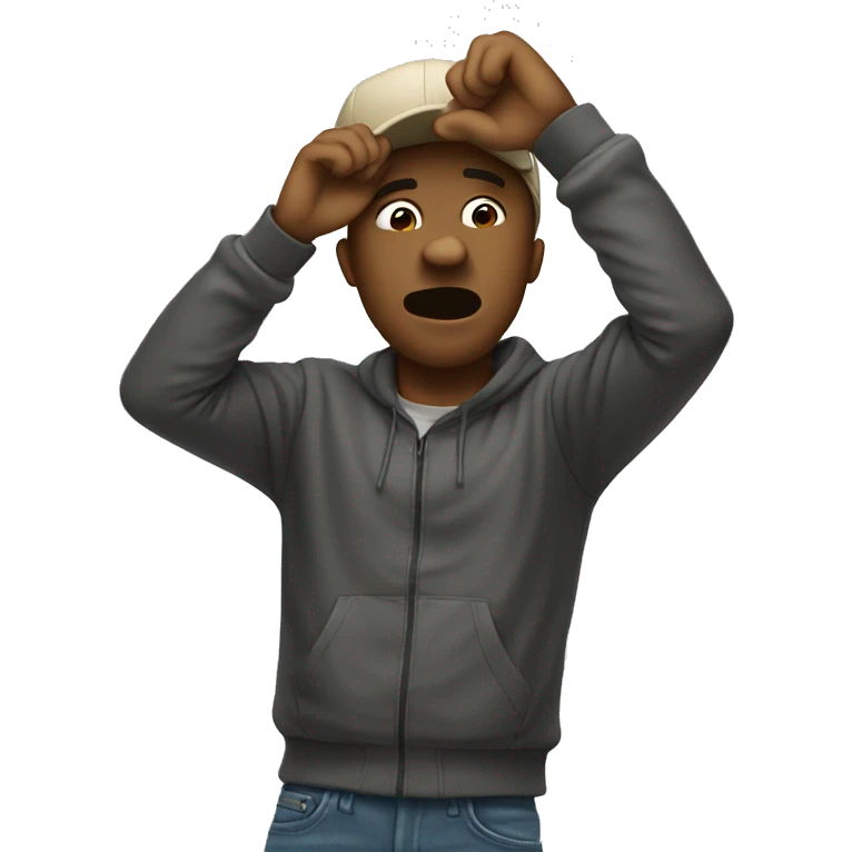 Guy dabbing emoji