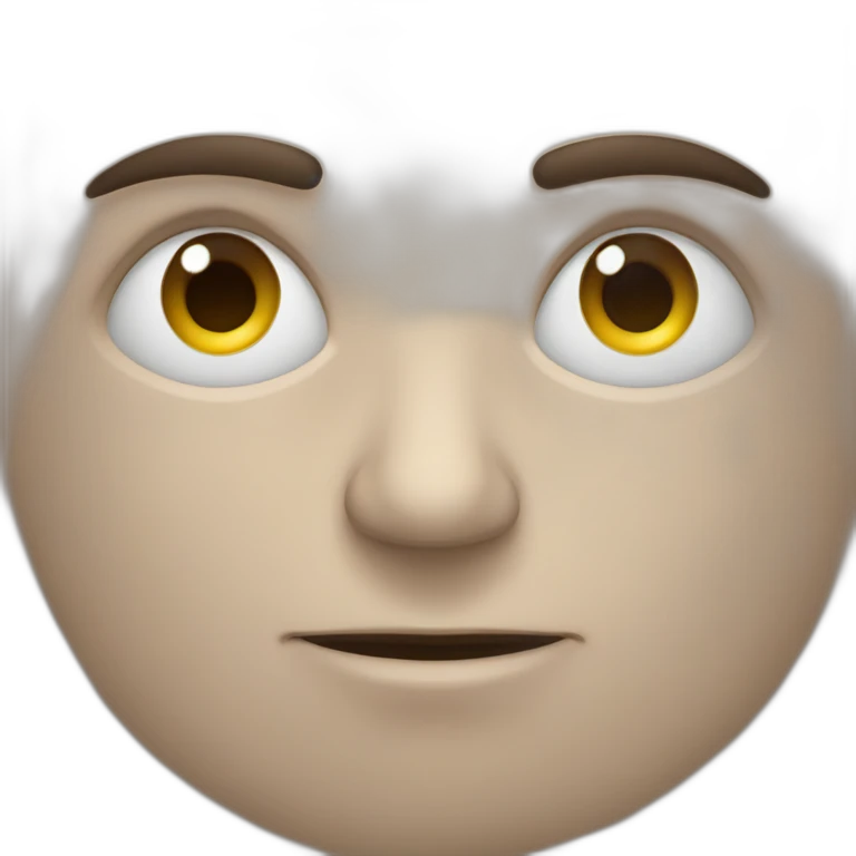 Homme avec les yeux bridé emoji