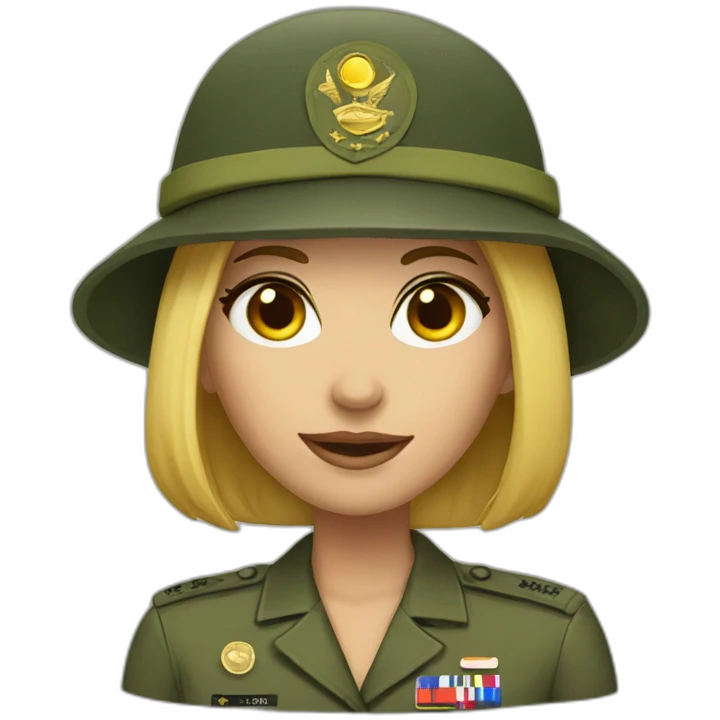Army speaker girl emoji