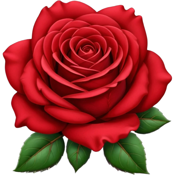 Dark red rose emoji