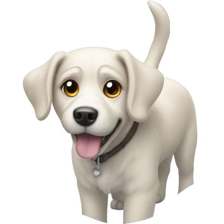 Dog in snow emoji