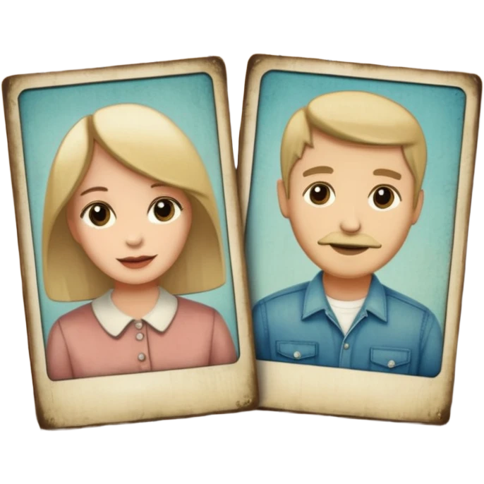 board with polaroid photo emoji