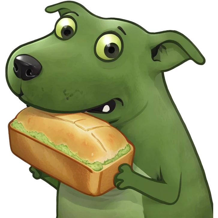 Dog loaf emoji