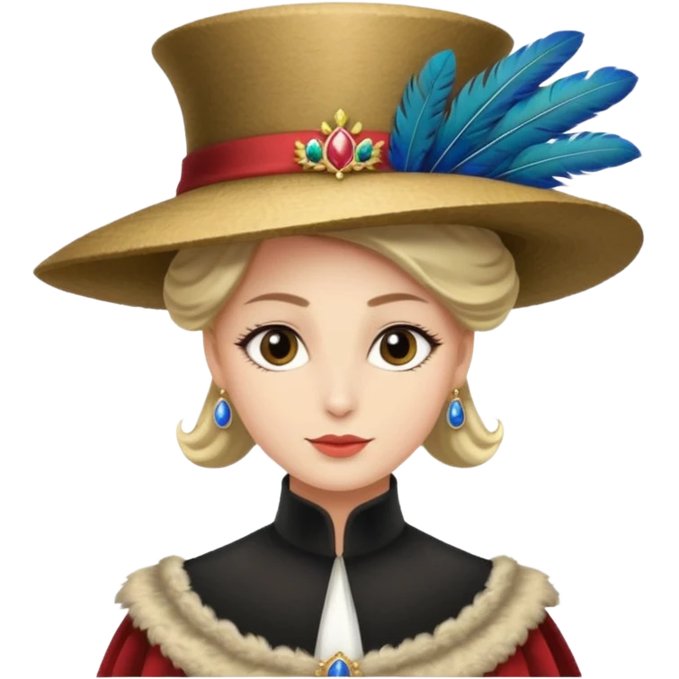 royal with hat emoji