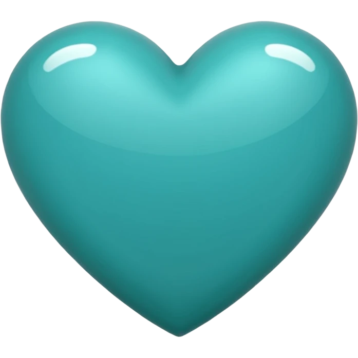 Teal heart emoji