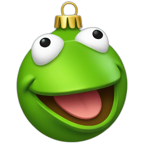 christmas-tree-ornament-kermit emoji