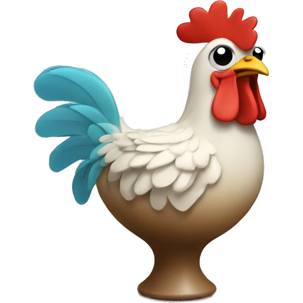 Chicken in a vase emoji