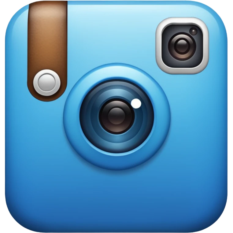 Instagram blue thick emoji