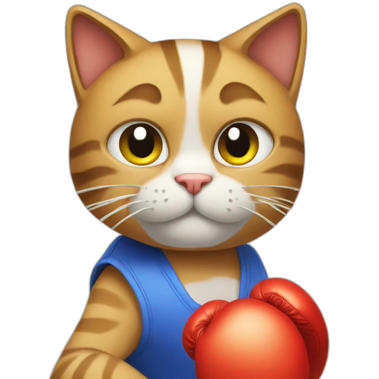 boxing cat emoji