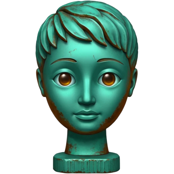 bronze statue emoji