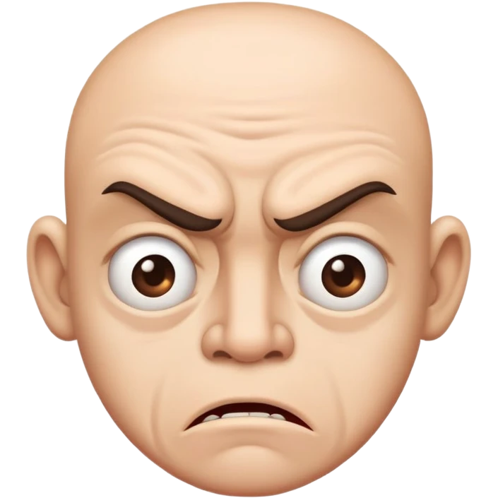 Ugly face emoji