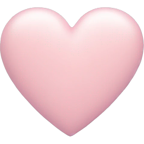 Pastel color heart emoji