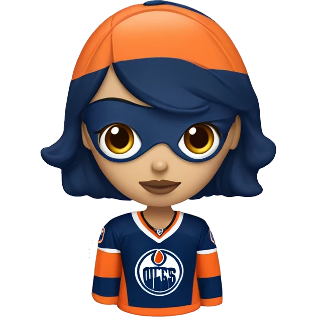 Me as an Edmonton oilers nhl female fan emoji