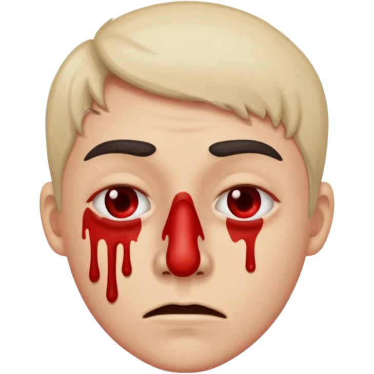 Bludy nose emoji