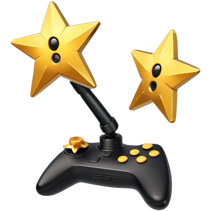  broken gold star + joystick combo emoji