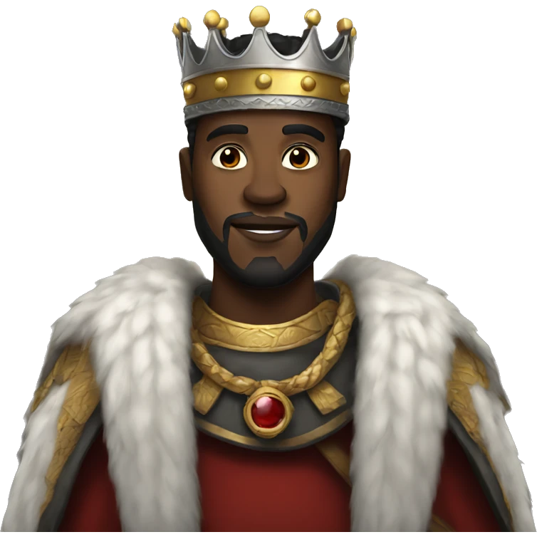 Black king emoji