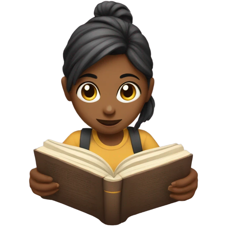 girl with book emoji
