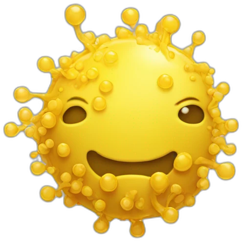 phospholipid yellow without face emoji
