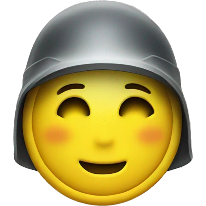 simple yellow smiley with radar  emoji