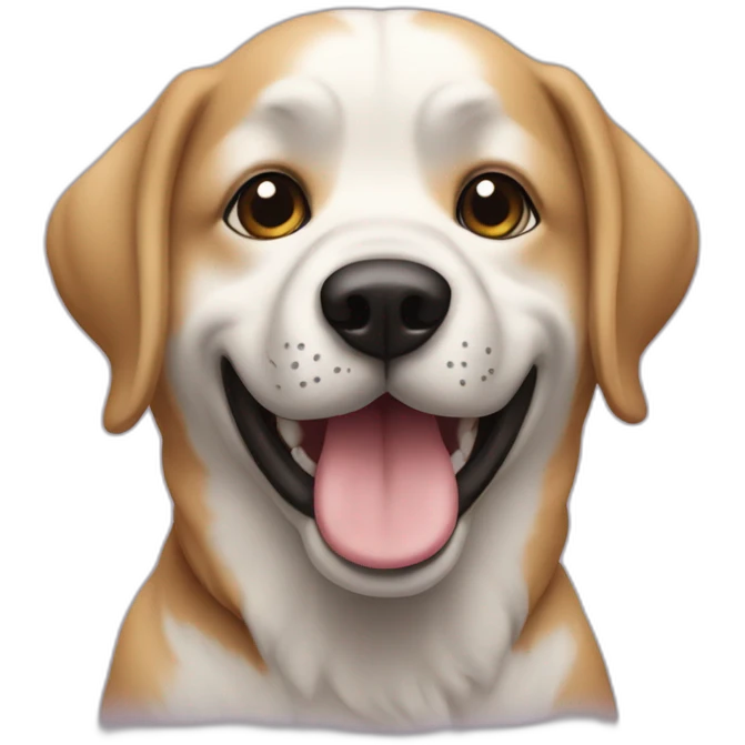 Chien qui bave emoji