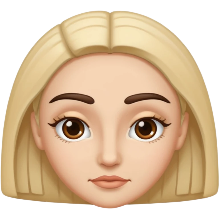 Make this emoji eyebrows look regular 🫩 emoji