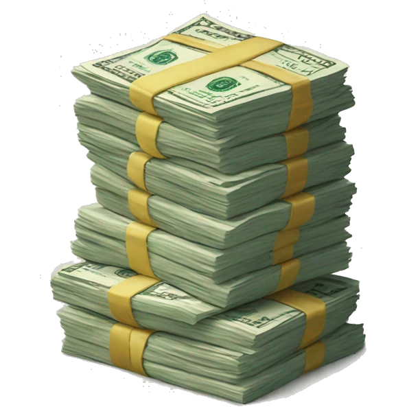 stack of money  emoji