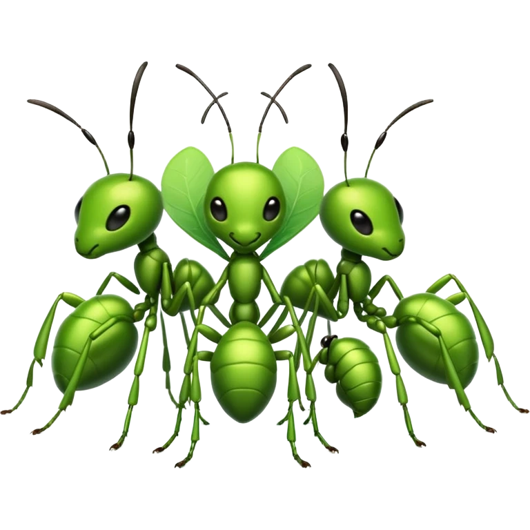 cute green ants emoji