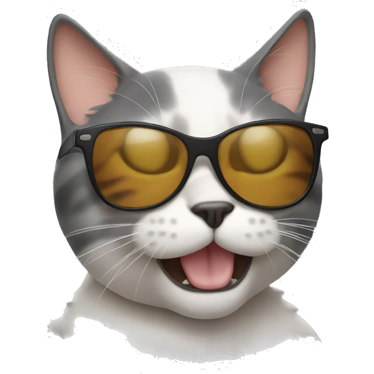 Cat with sunglasses emoji