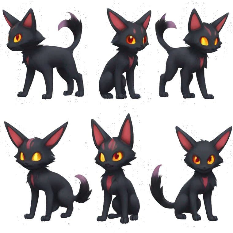 Umbreon-Litten-Espeon-Zorua-fusion-hybrid full body emoji