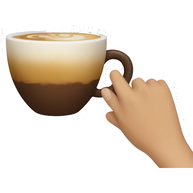 grabbing coffee emoji