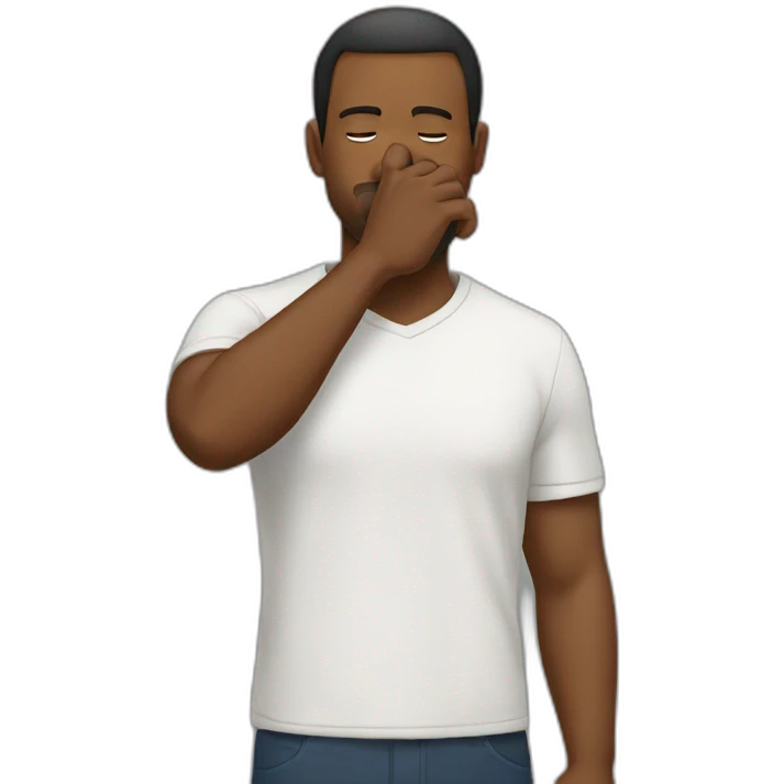 Man bowing out emoji