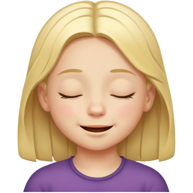child smiling with closed eyes emoji