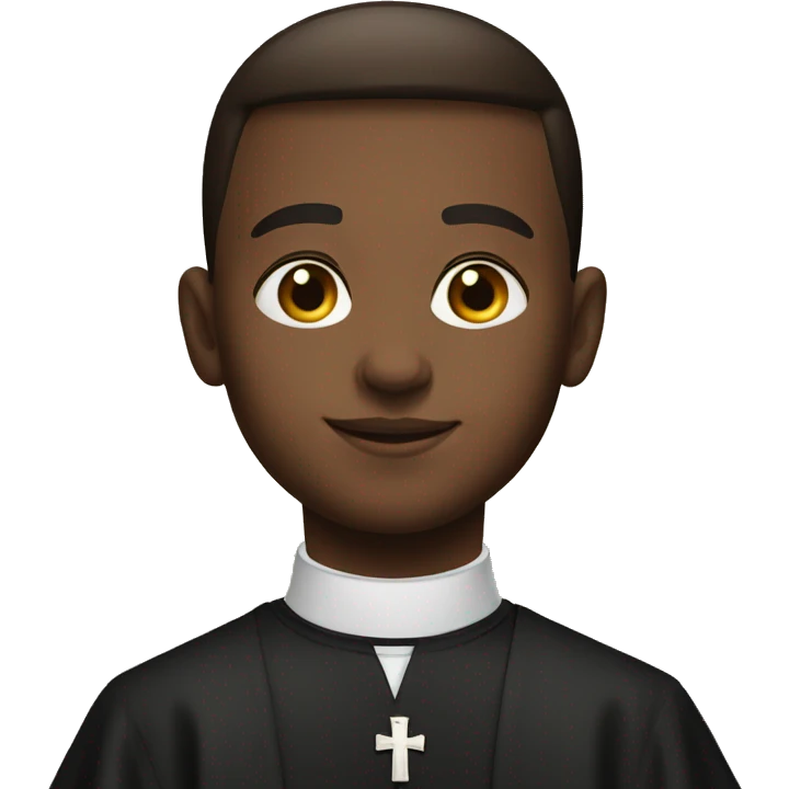 young catholic priest emoji