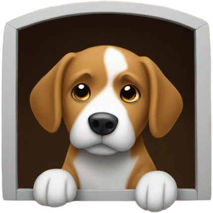 A person in a dog house  emoji