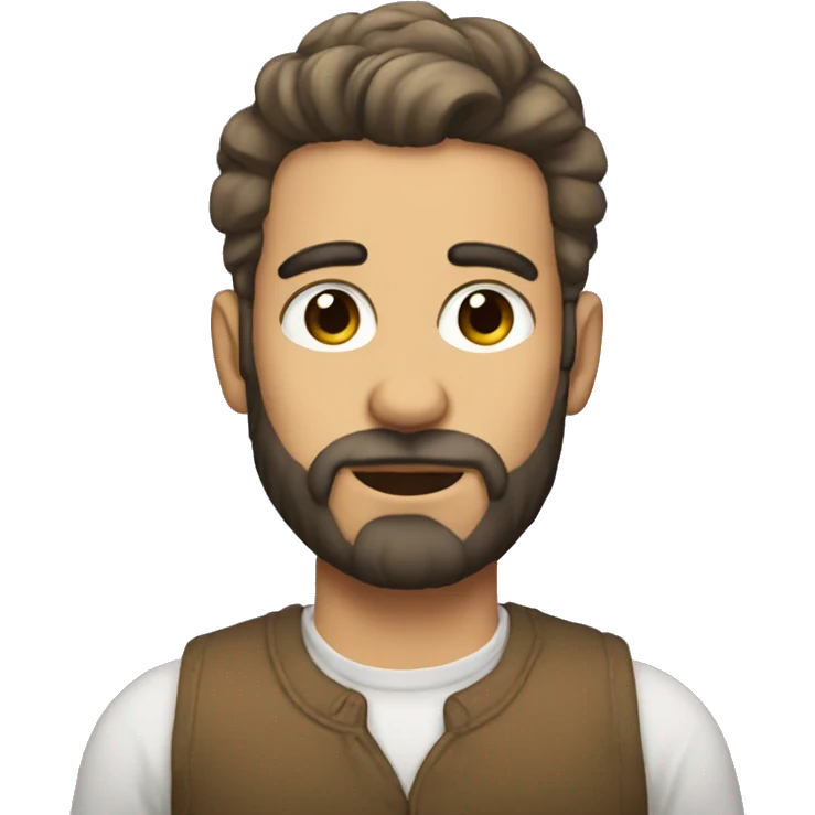 Man femboy with make up and beard emoji