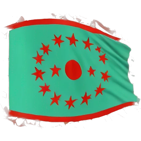 Gokturk (turkic kghante) flag emoji