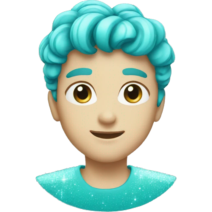 cyan sparkles  emoji
