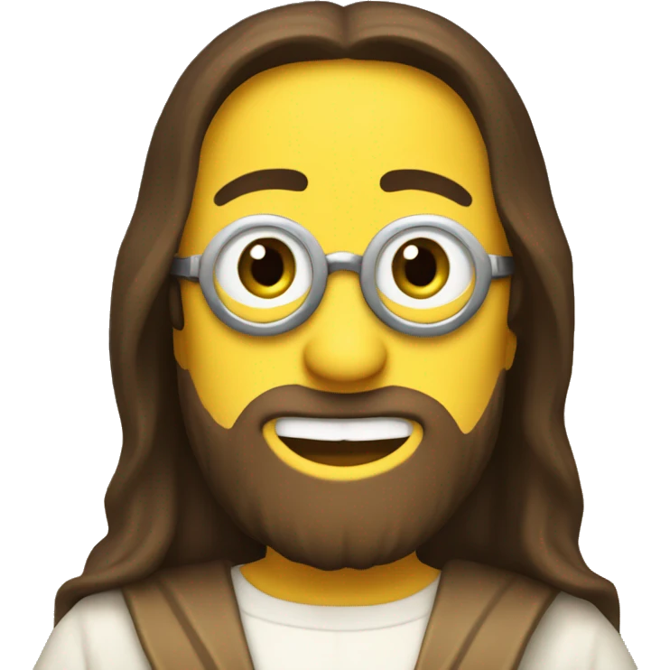 jesus in minion syle emoji