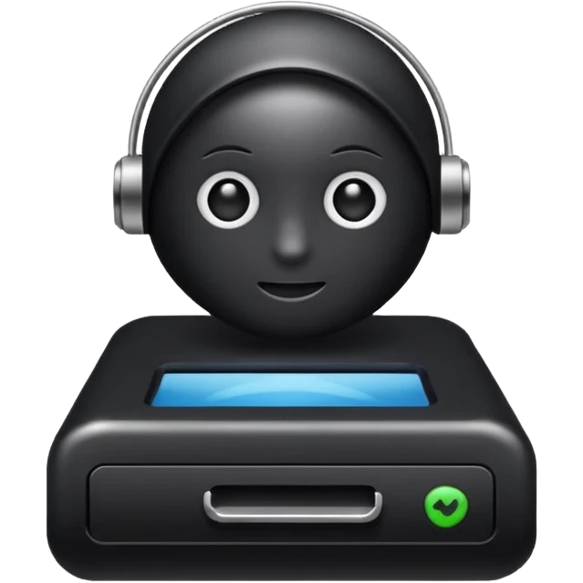 Serveur Informatique noir  emoji