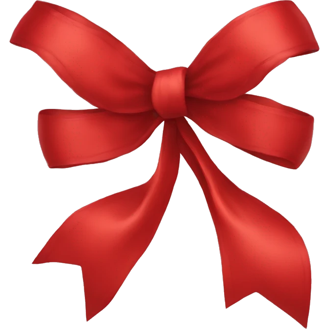 Red bow emoji
