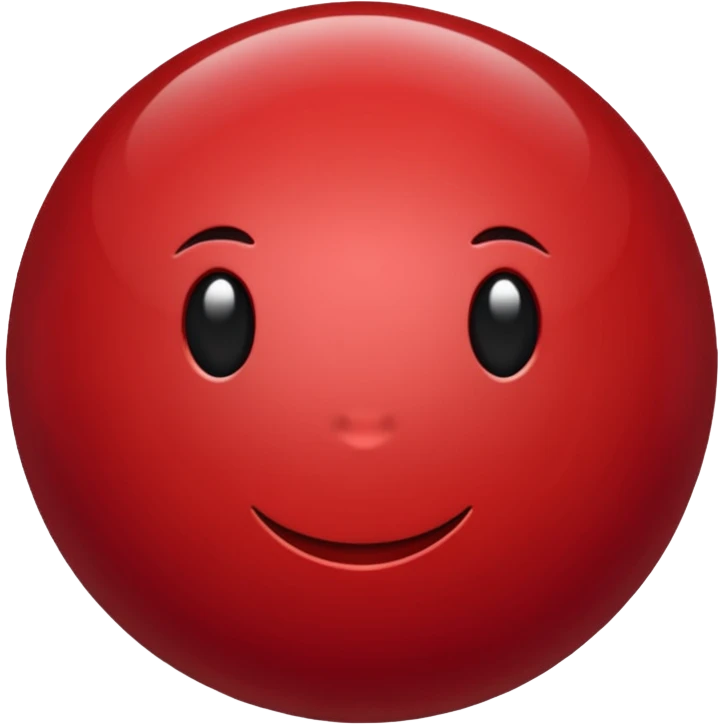 Dark Red point without face emoji