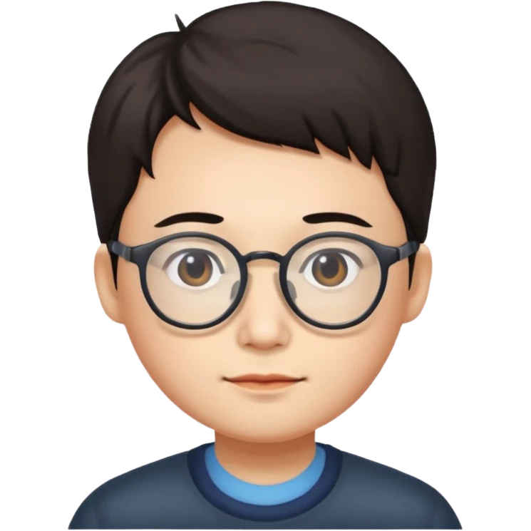 chinese with glasses emoji