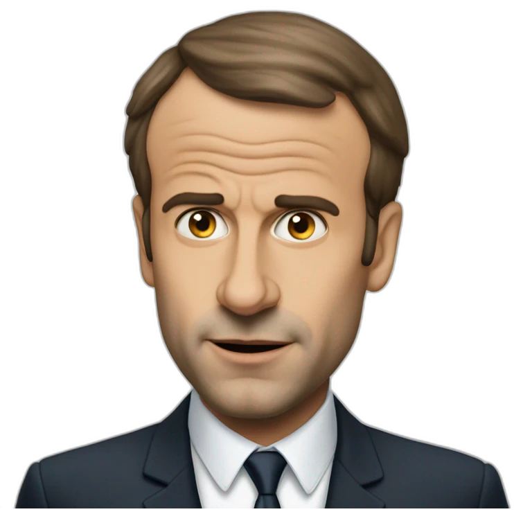 emanuel macron qui fume emoji