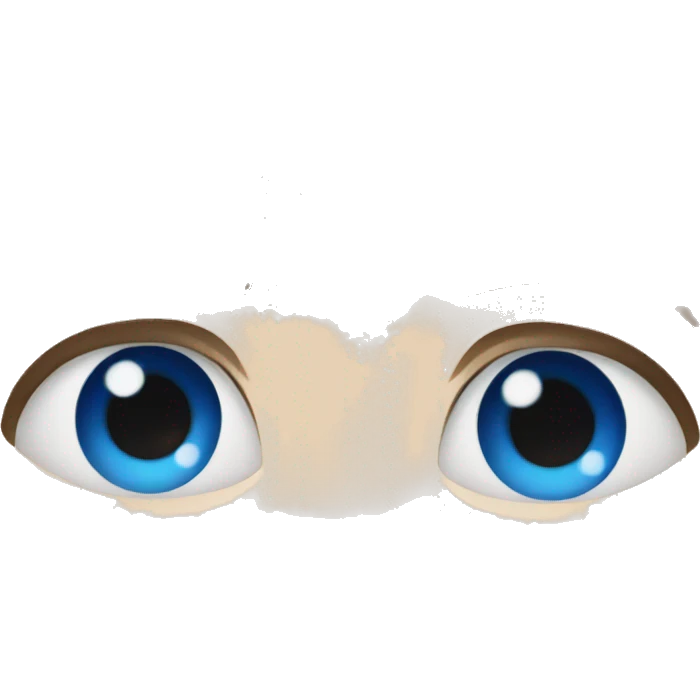 Blue eyes emoji