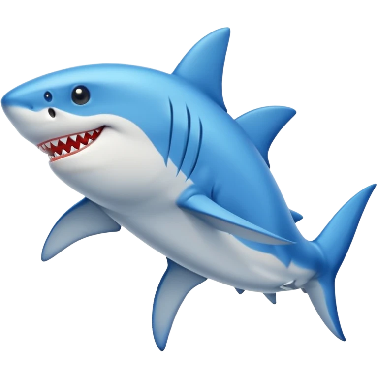 shark with shoes blues emoji