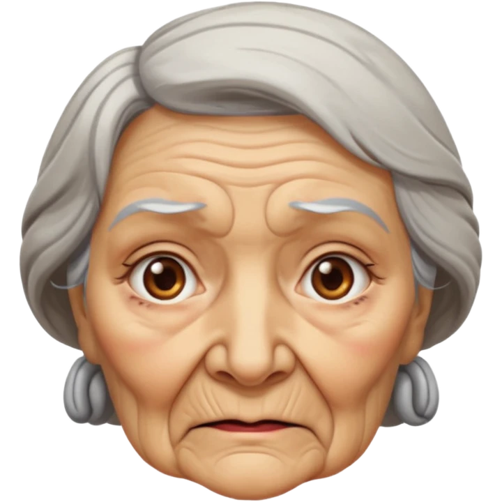 Mean old lady emoji